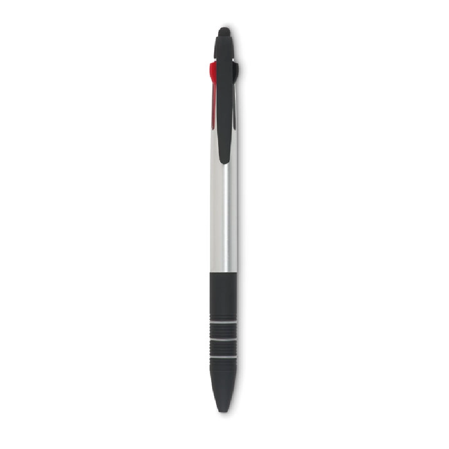3-kolorowy długopis z rysikiem MULTIPEN MO8812-14 srebrny
